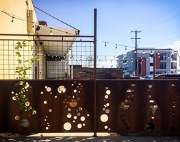 Sheet Steel with cutout detail