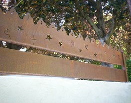 Sheet Steel with rough cut detail