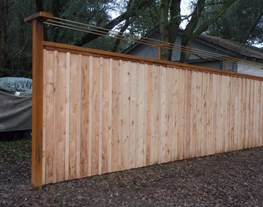 Slated wood for total privacy