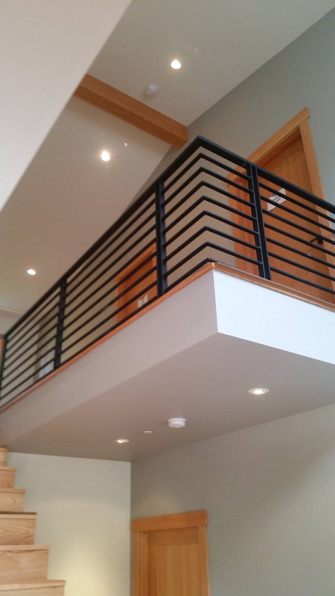 Nesting Full Railing Horizontal and Cable Railings | Fence World Iron World